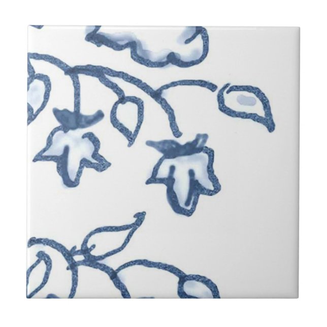 C6 - Teja mural de la cesta de Delft - C6 (Frente)