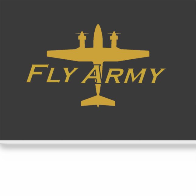 C-12 Pegatina del Ejército de Vuelo Aéreo del Rey (Anverso)