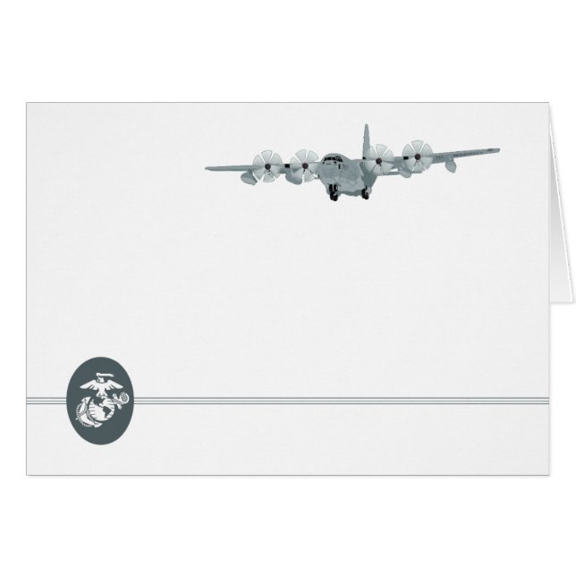 C-130 USMC Aviation Notecard (Anverso (Horizontal))
