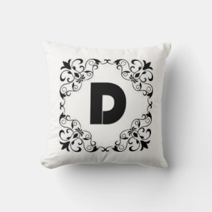 C almohada de cojín "D" de Cartas de Amor
