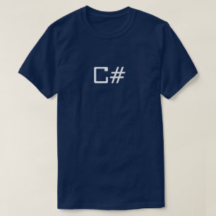 C# camiseta de programación de TI para camisetas