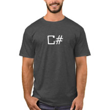 C# camiseta de programación de TI para camisetas