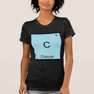 C - Chaucer Divertida Camiseta Con Símbolo De Elem