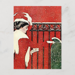 C Coles Phillips “Correo de Tarjetas de Navidad”