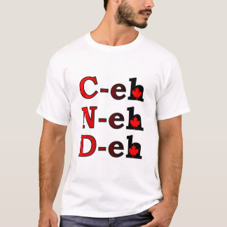C-eh N-eh D-eh orgullo del canadiense de la camisa