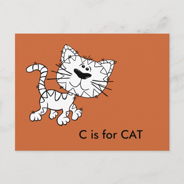 "C" es para la tarjeta volátil Cat Alphabet (Anverso)