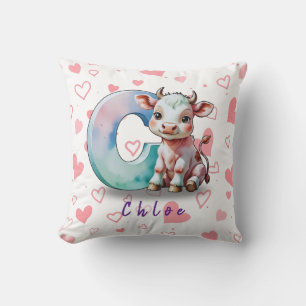 C es para Vaca - Almohada Personalizada para Bebé