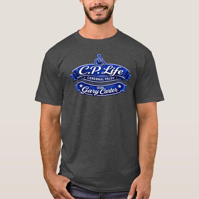 C.P. Life (Diseño 1) Camisetas oscuras (Anverso)