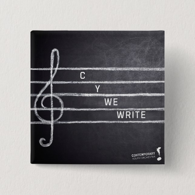 C Y Botón de pin de escritura (Anverso)