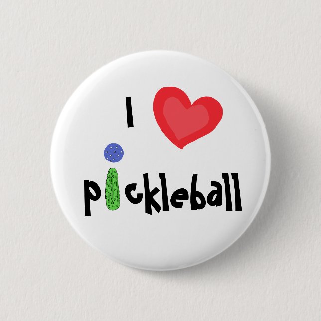 CA botón de Pickleball del amor de I (Anverso)