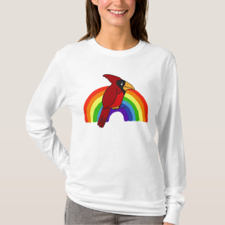 CA camisa del cardenal y del arco iris