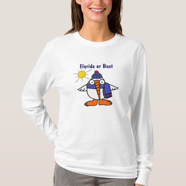 CA camisa del Snowbird de la Florida o del busto (Anverso)