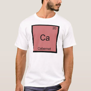 Ca - Camiseta de símbolo de elemento de química di