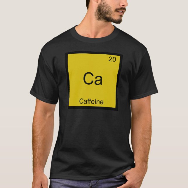 Ca - Camiseta divertida del símbolo del elemento (Anverso)