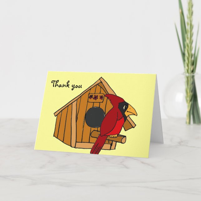 CA- Cardenal y tarjetas de agradecimiento de la ca (Anverso)