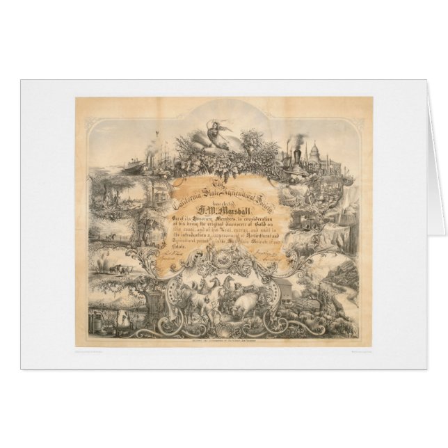 CA Certificado agrícola de la sociedad (0058A) (Anverso (Horizontal))