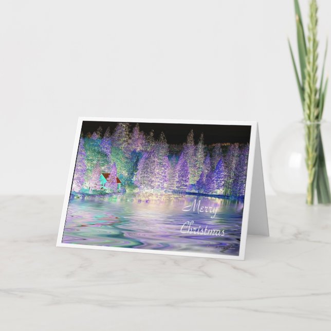 Caabin en el lago IR - Feliz Navidad (Anverso)