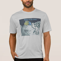 cabalgando en la camiseta de la luna