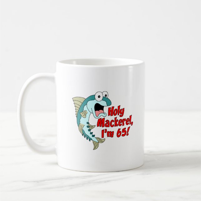 Caballa santa soy taza divertida de la pesca 65 (Izquierda)