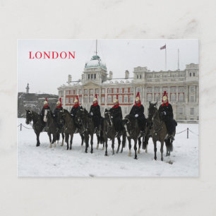 Caballería doméstica de Londres en la postal de la