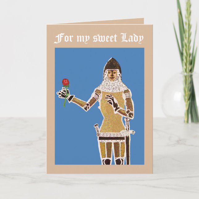 Caballero con una tarjeta de vacaciones subió (Anverso)