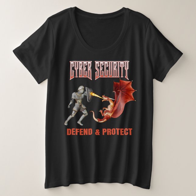 Caballero de Ciberseguridad Defensa de Dragón (Anverso del diseño)