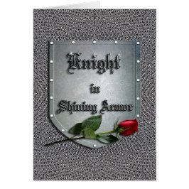 Caballero en la brillante armería de la rosa roja