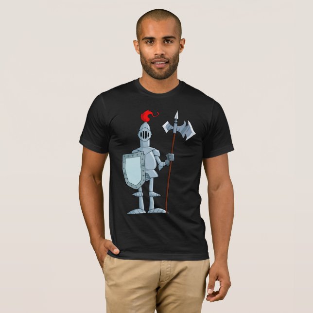 Caballero En La Camiseta Medieval Mens De Armor (Anverso completo)