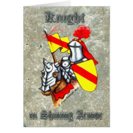 Caballero en la pintura brillante de la armadura