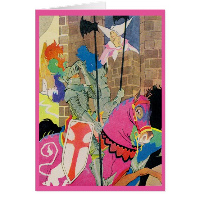 caballero medieval a caballo (Frente)