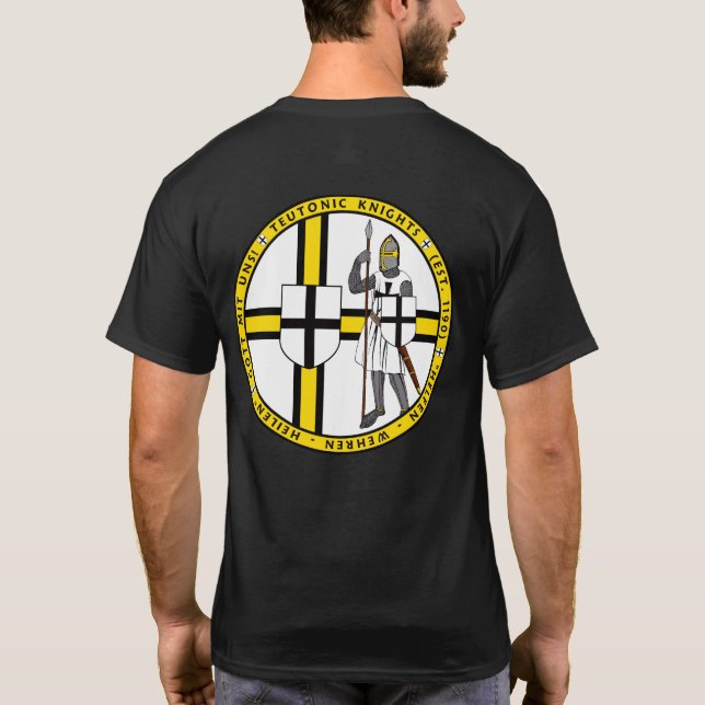 Caballero teutónico con la camisa del sello del (Reverso)