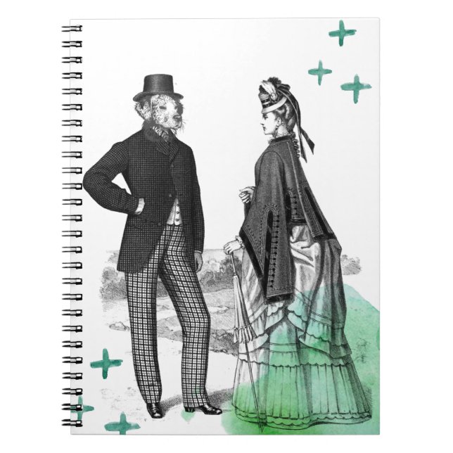 Caballero y dama victorianos | Cuaderno (Frente)