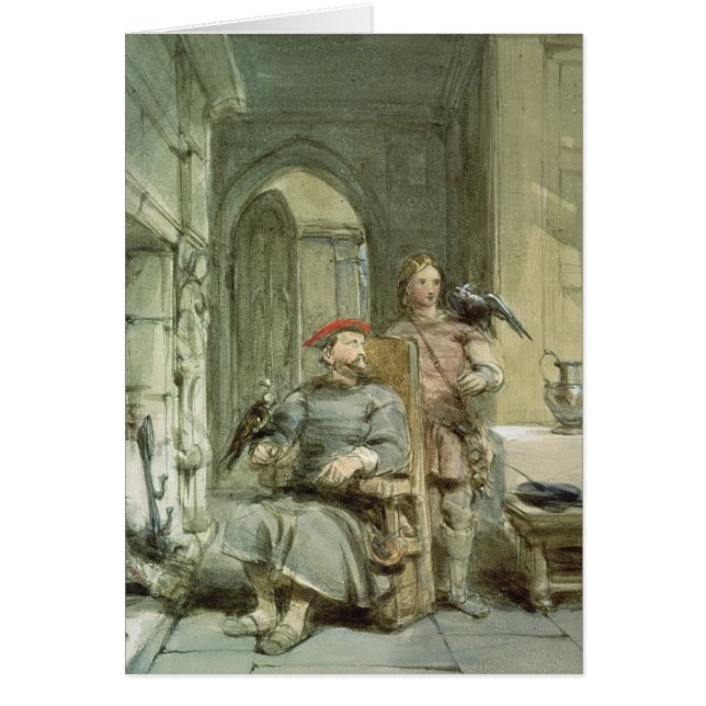 Caballero y página (Frente)