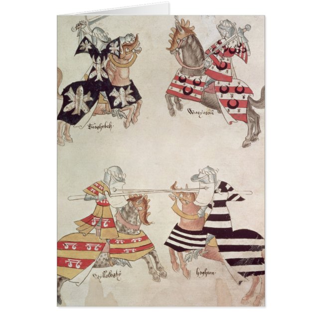 Caballeros Jousting, de Book de sir Thomas Holmes (Frente)