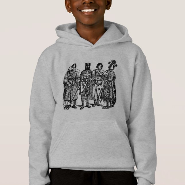 Caballeros medievales de la sudadera encapuchada d (Anverso)
