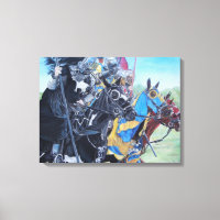 caballeros medievales montando a caballo arte hist