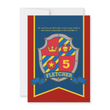 Caballeros medievales y dueños invitaciones para e