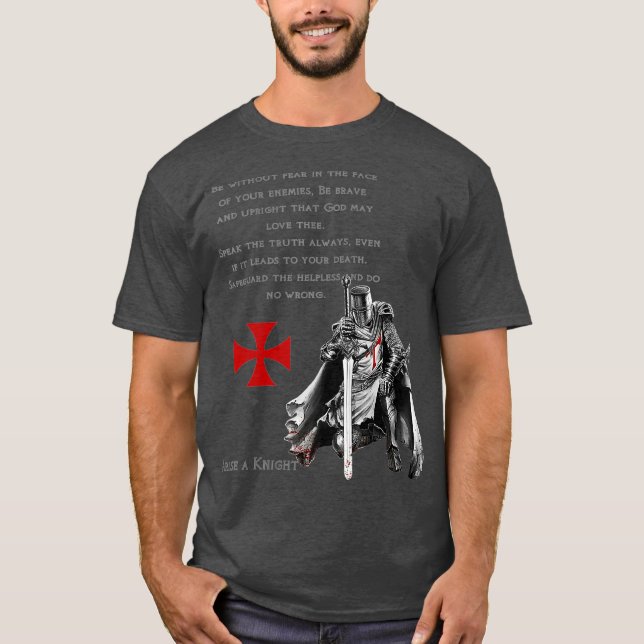 Caballeros Templarios Cristianos Camiseta de Juram (Anverso)