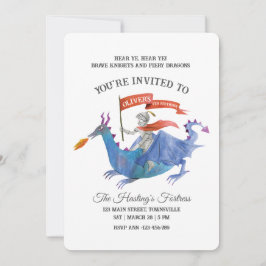 Caballeros y Dragones Invitación