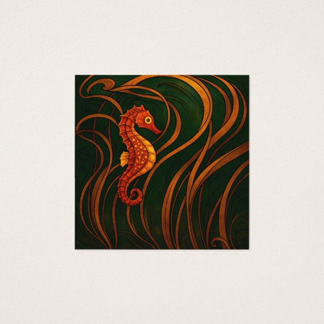 Caballito de mar Art Nouveau (Anverso)