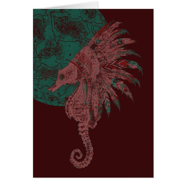 caballito de mar junto a la luna (Frente)