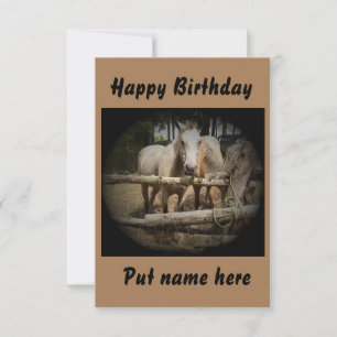 Caballo 1 Tarjeta de cumpleaños