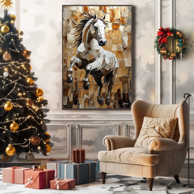 Caballo al Galope en Arte de Impasto Dinámico (Subido por el creador)