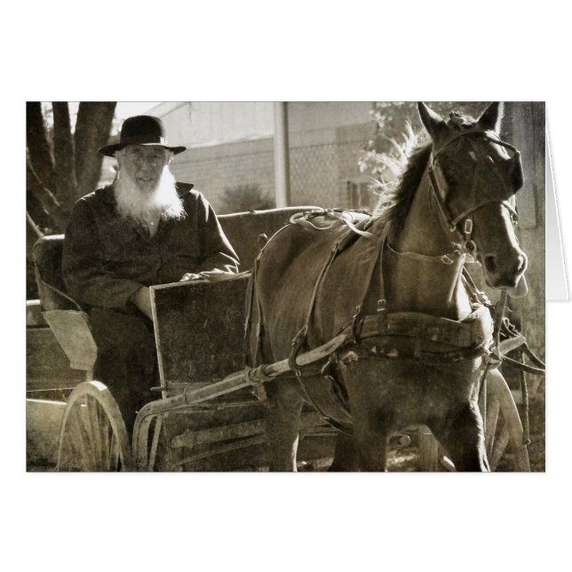 Caballo Amish Estando Silencioso Con La Lengua Atr (Anverso (Horizontal))