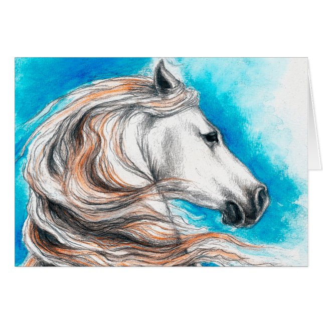 Caballo andaluz del semental (Anverso (Horizontal))