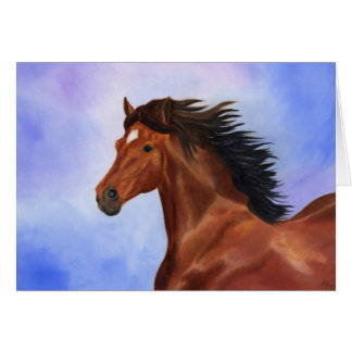 Caballo andaluz marrón