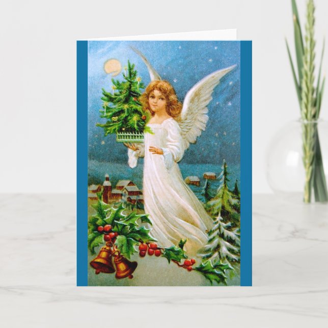 Caballo: Ángel Navidad con árbol de flores (Anverso)