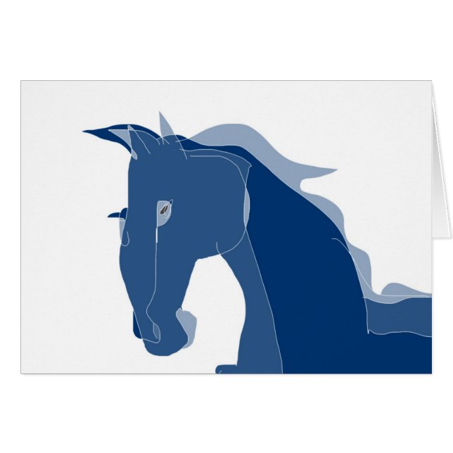 Caballo azul (Anverso (Horizontal))