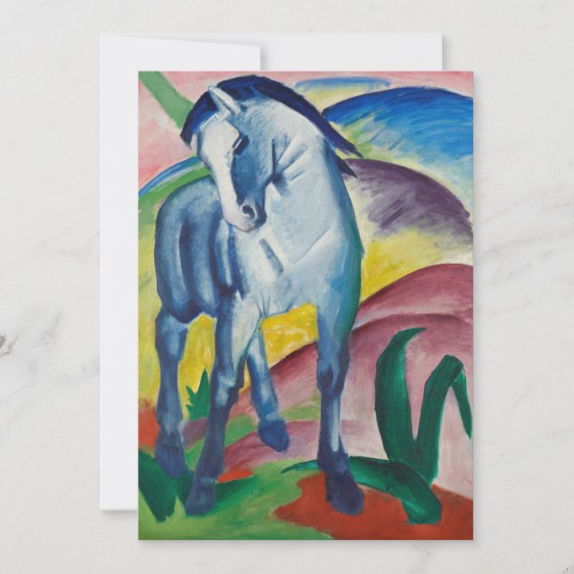 Caballo Azul de Franz Marc, Arte Antiguo (Anverso)
