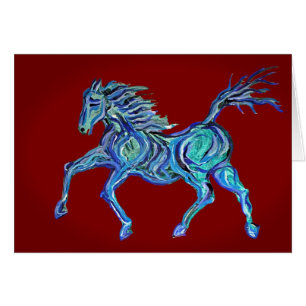 Caballo azul pintado
